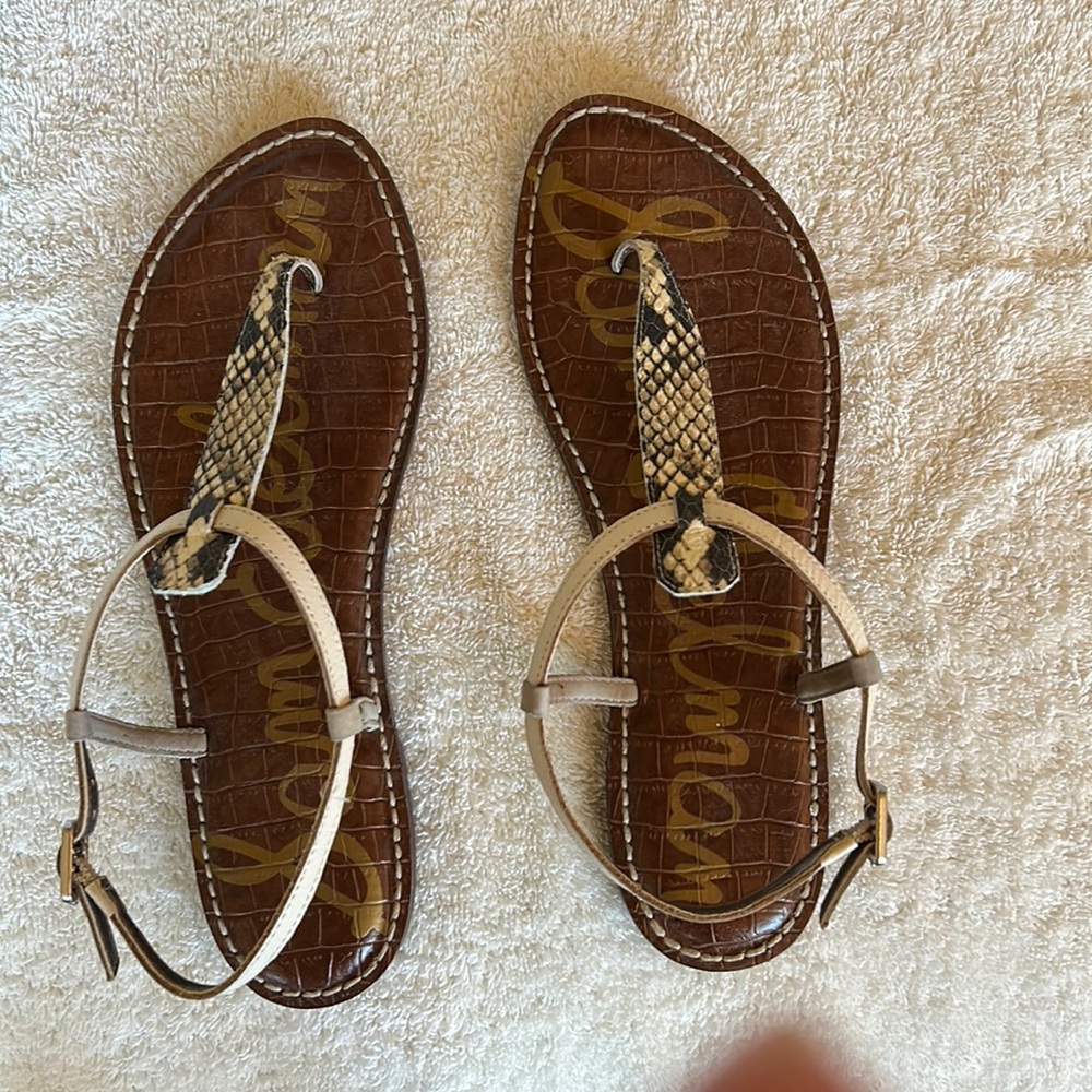Sam Edelman snakeskin sandals, size 8